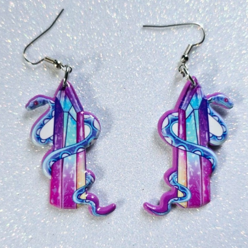 Aretes Crystal Snake