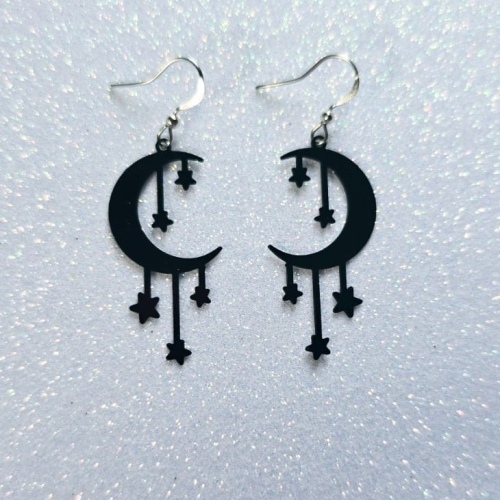 Aretes Black Moon