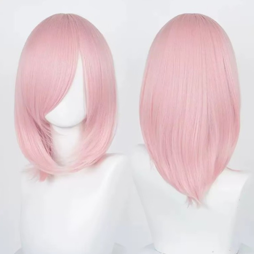 Peluca Rosado Mediana Clara