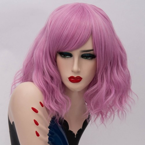 Peluca Curly Chic Pink 