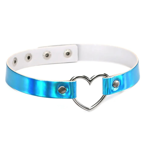 Chocker Corazon Celeste Holo