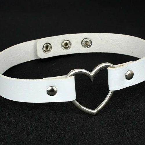 Chocker Corazon Blanco 