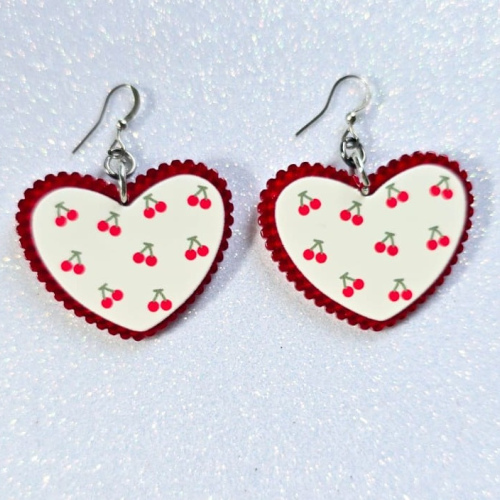 Aretes Cherry Heart